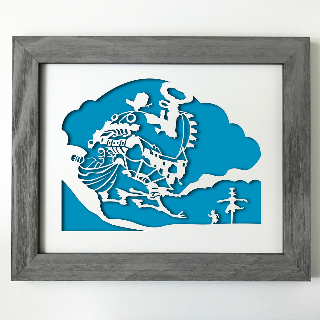 HMC Anime decor - 11x14" papercut artwork