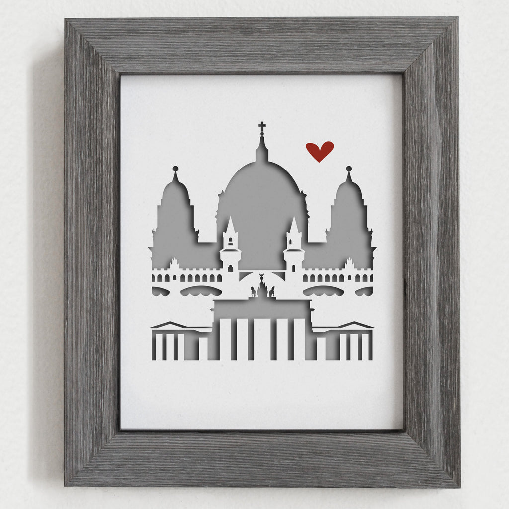Berlin - 8x10" cut-out