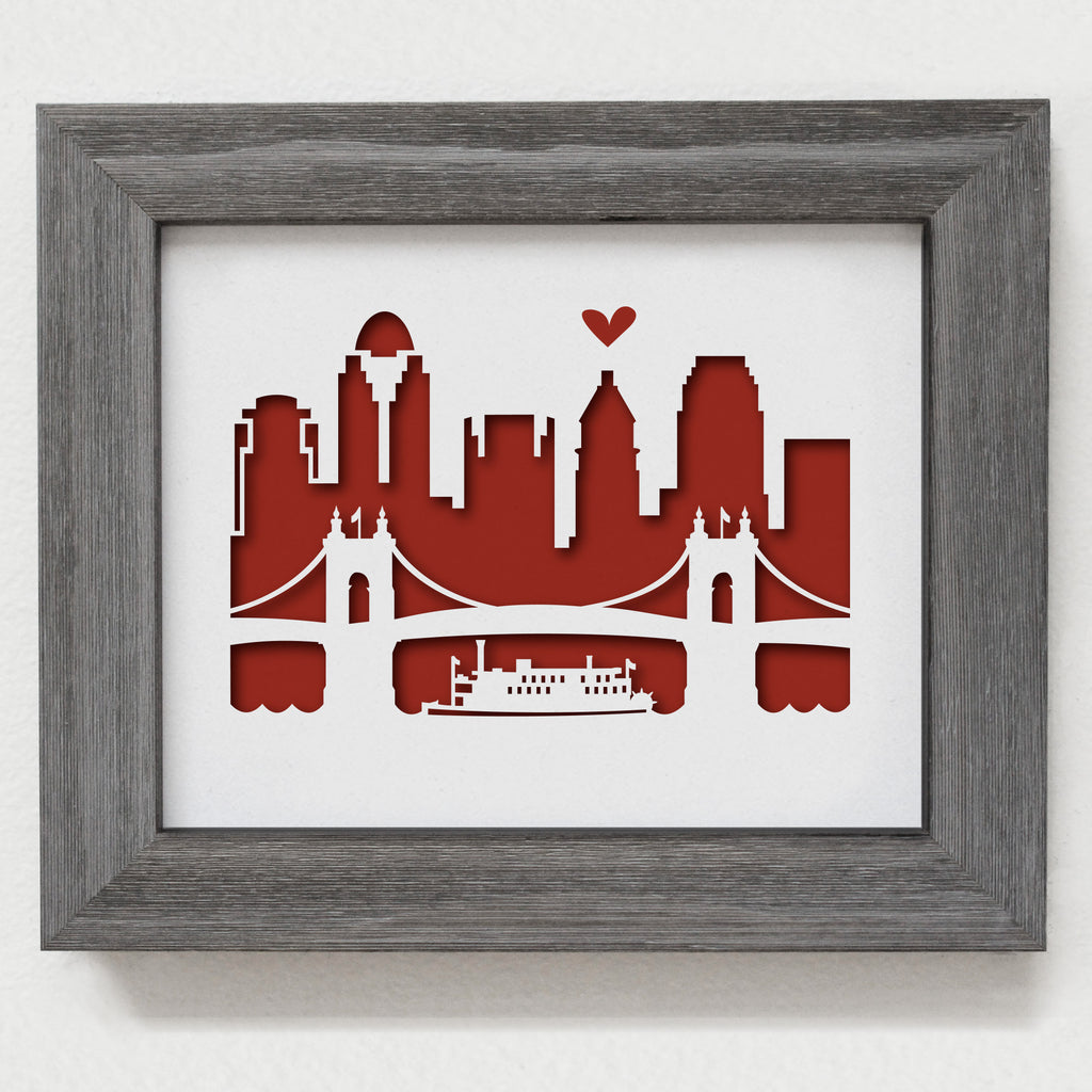 Cincinnati - 8x10" cut-out