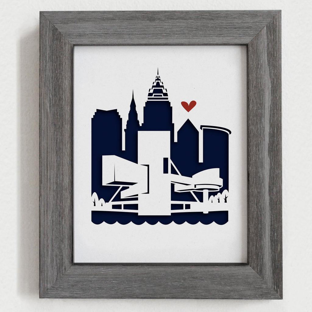 Cleveland - 8x10" cut-out