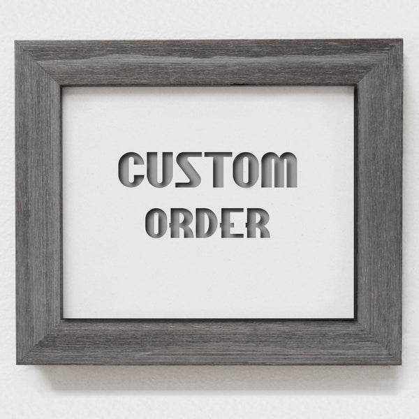 Custom order for Outer Banks - 8x10" papercut artwork