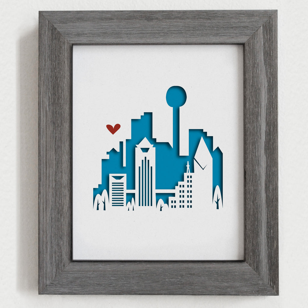 Dallas - 8x10" cut-out