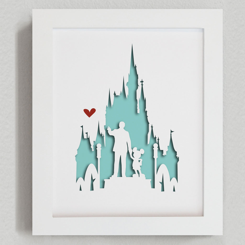 Orlando - 8x10" papercut artwork