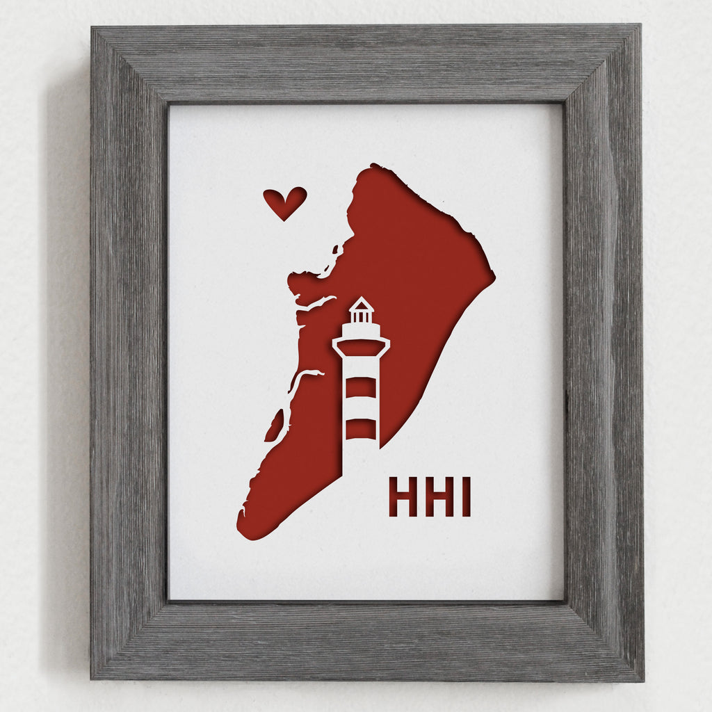 Hilton Head Island - 8x10" cut-out