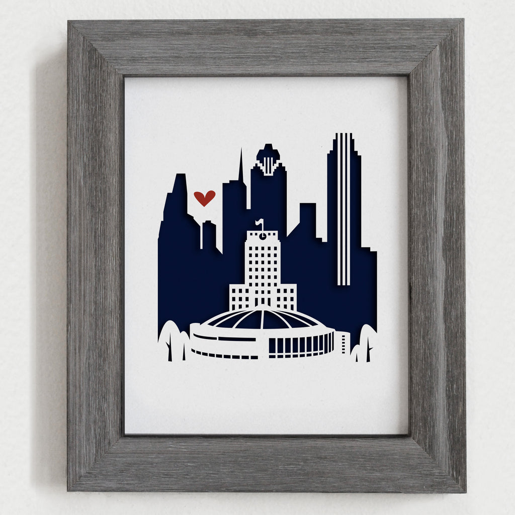 Houston - 8x10" cut-out