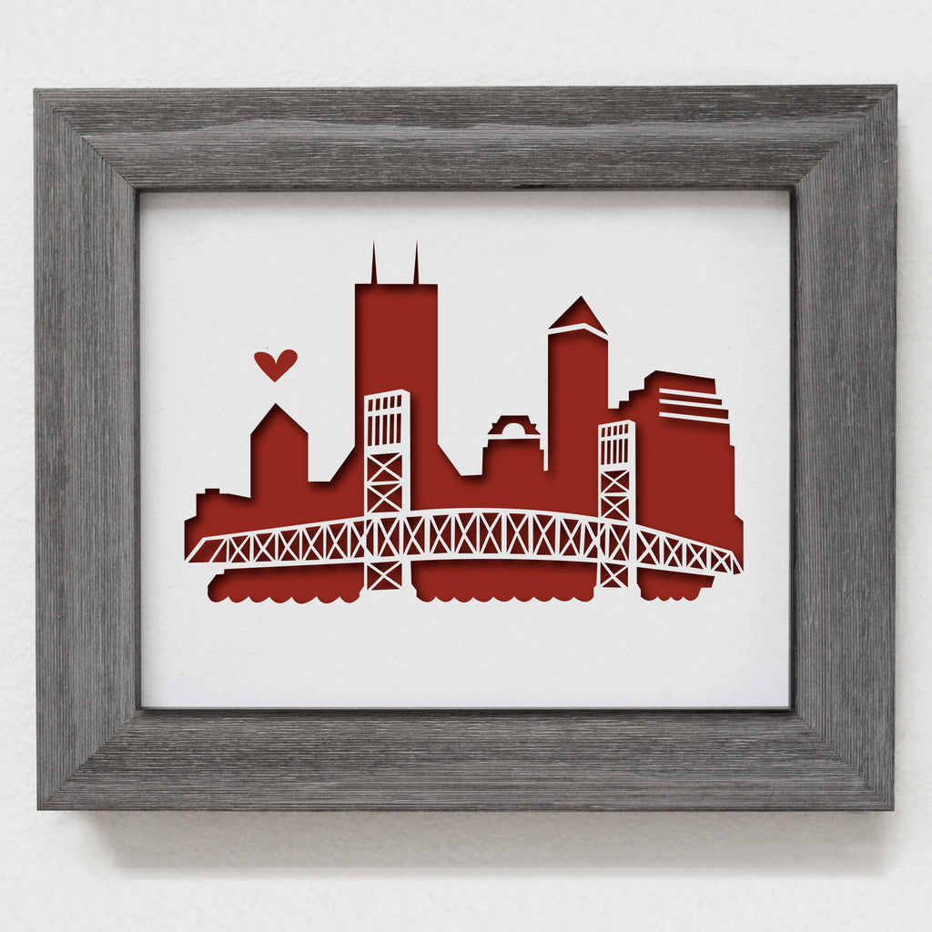 Jacksonville - 8x10" cut-out