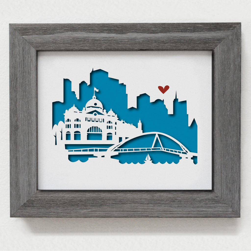 Melbourne - 8x10" cut-out