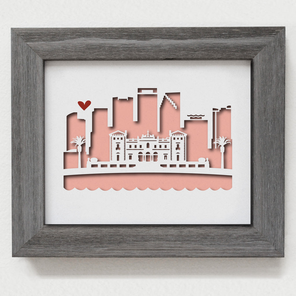 Miami (Villa Vizcaya) - 8x10" cut-out