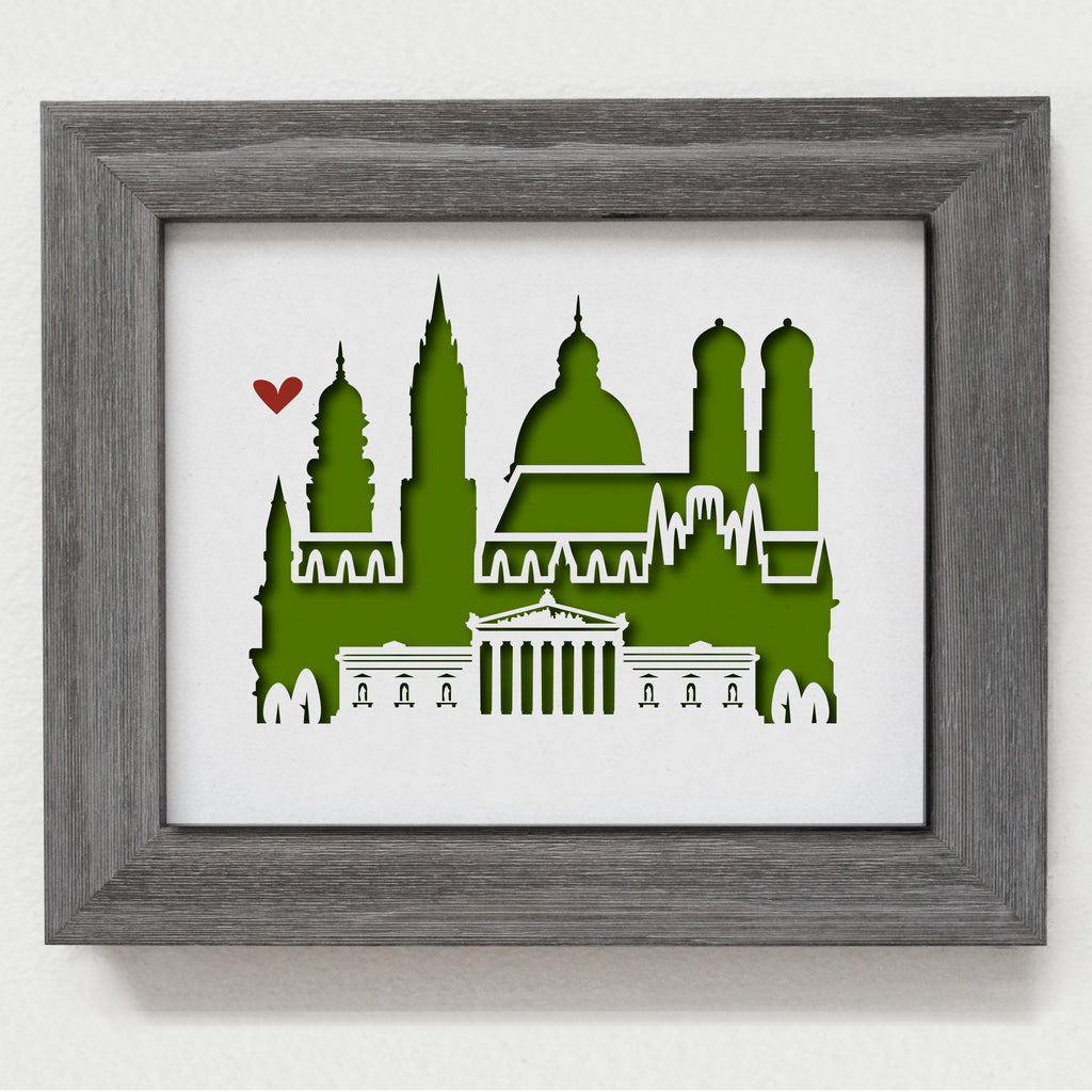 Munich Glyptothek - 8x10" cut-out