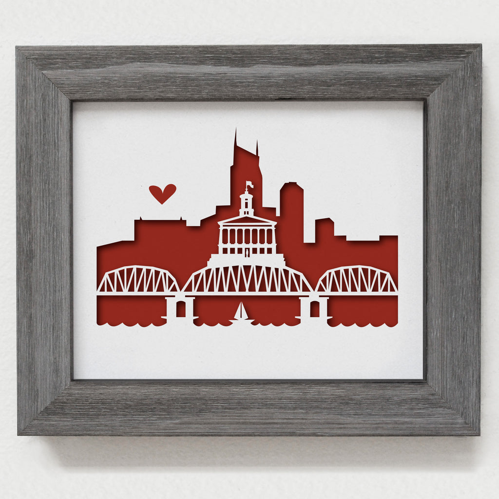 Nashville - 8x10" cut-out