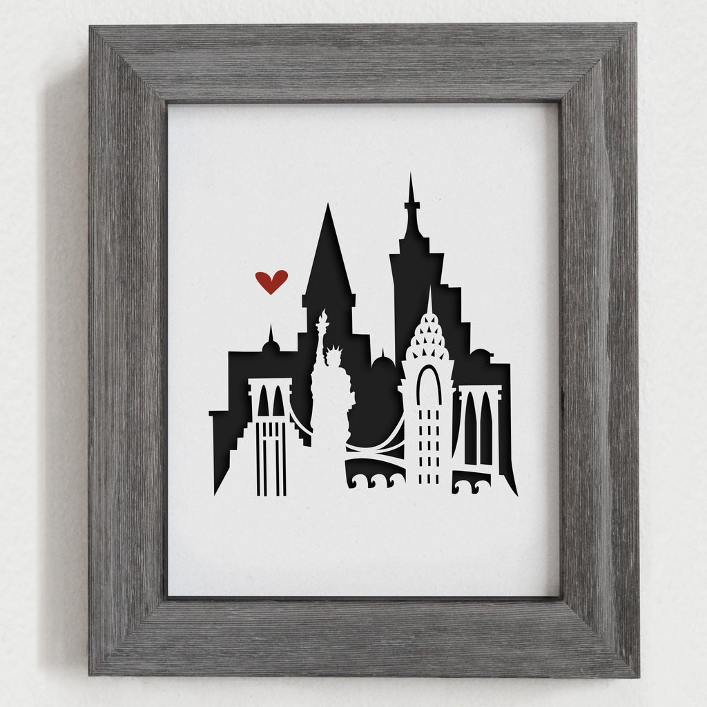 New York City - 8x10" cut-out