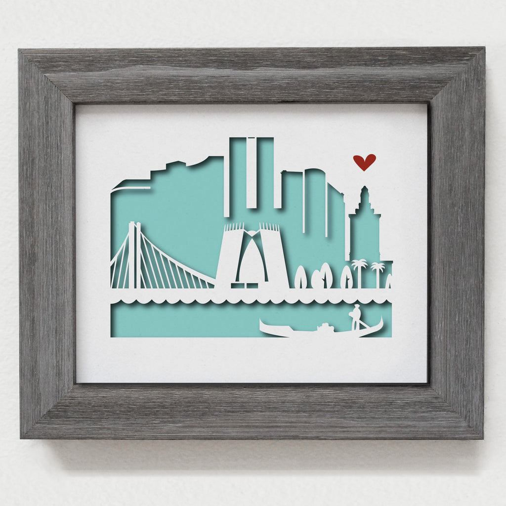 Oakland (Cathedral of Christ the Light) - 8x10" cut-out