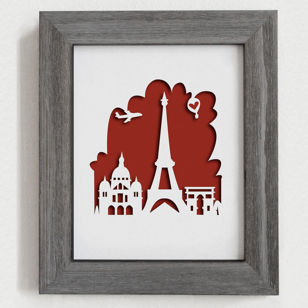 Paris - 8x10" cut-out