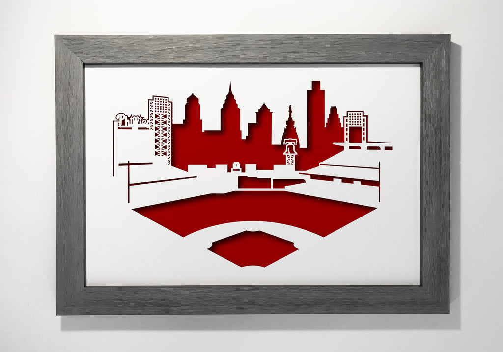 Citizens Bank Park 12x18" cutout artwork