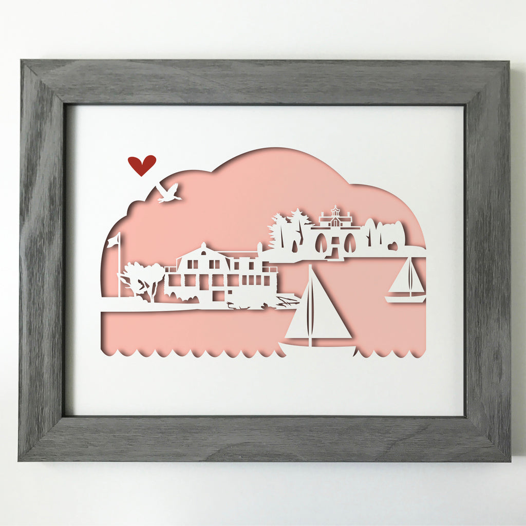 Stony Creek - 11x14" papercut artwork
