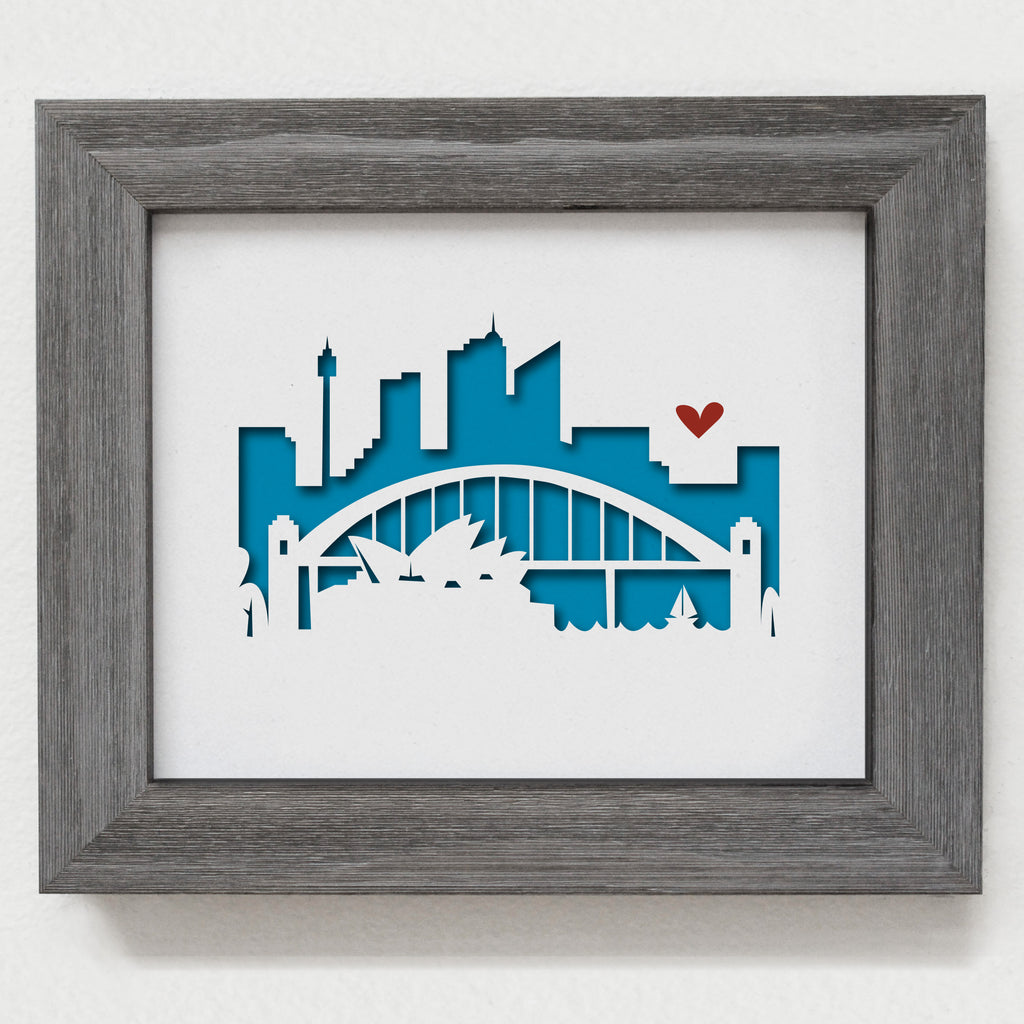 Sydney - 8x10" cut-out
