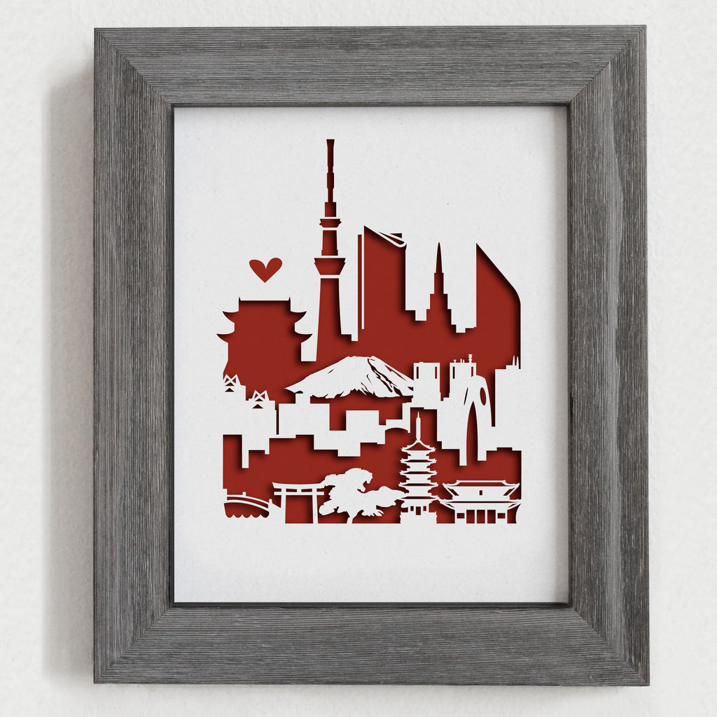 Tokyo - 8x10" cut-out