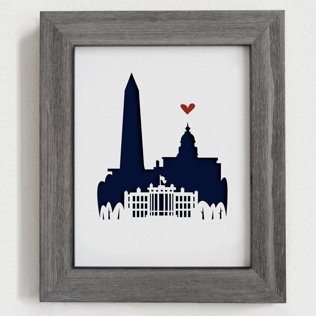 Washington DC - 8x10" cut-out