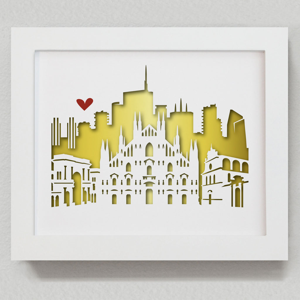 Milan, Italy - 8x10" cut-out