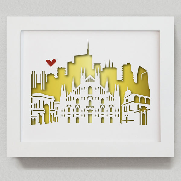 Milan, Italy - 8x10" cut-out
