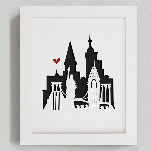 New York City - 8x10" cut-out