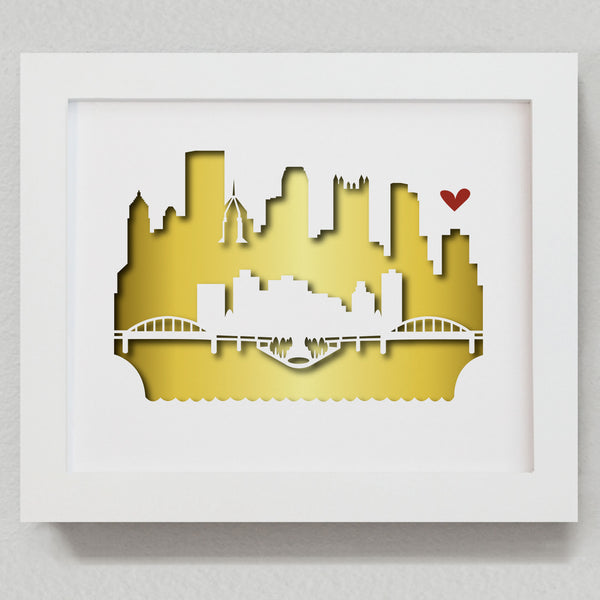 Pittsburgh - 8x10" cut-out