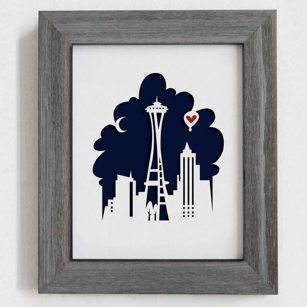 Seattle - 8x10" cut-out