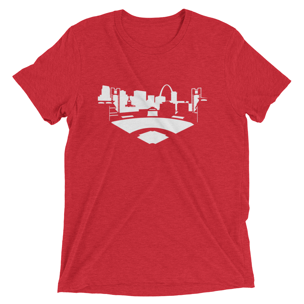 St. Louis baseball - men's premium triblend T-shirt
