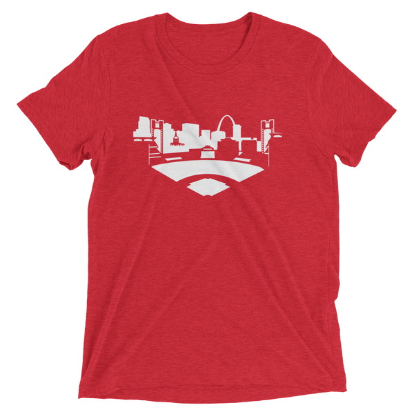 St. Louis baseball - men's premium triblend T-shirt